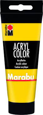 Marabu Acryl Color, 019 Yellow, 100 Ml - Al Masam Stationery LLC