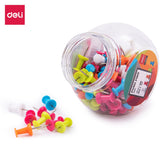 Deli Color Push Pins 23mm - Al Masam Stationery LLC