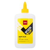 Deli White Glue 230ml - Al Masam Stationery LLC