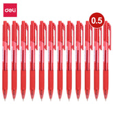 Deli Ball Point Pen Bullet tip 0.5mm - (Red) - Al Masam Stationery LLC