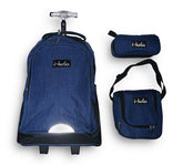 Trolley Bag E203A-18bw/3 Ikola 18 inches (BAG + Lunch Bag + Pencil pouch) - Al Masam Stationery LLC