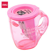 Deli Cup 2-hole Sharpener w/canister 23°18° 7mm 3C - Al Masam Stationery LLC