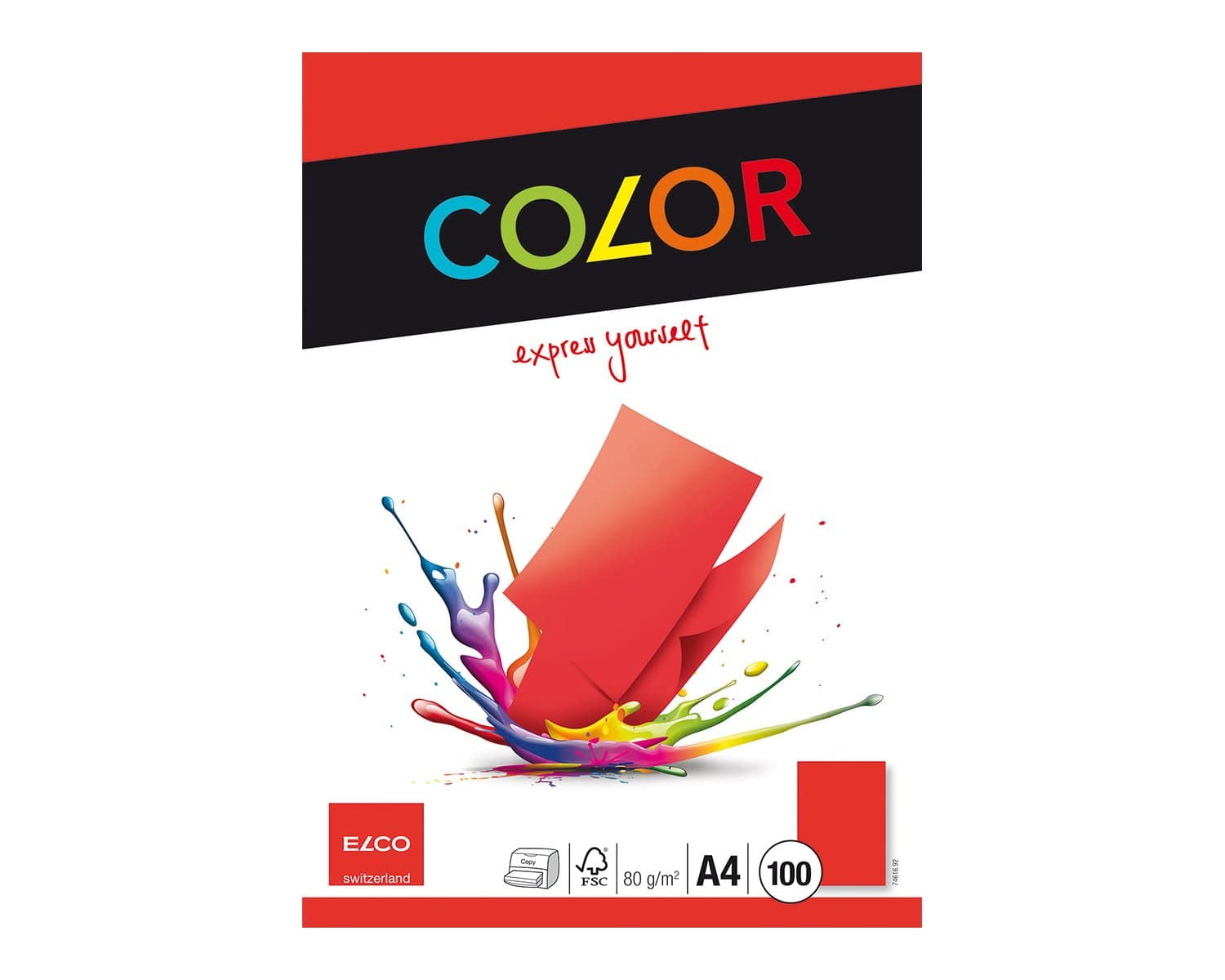 Elco Office Paper Intense Red A4 - Al Masam Stationery LLC