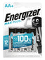 Energizer Max Plus AA Long Lasting Alkaline Batteries BP4