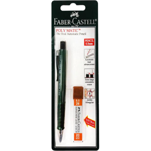 FABER-CASTELL POLY MATIC1332 0.5MM + 1 TUBE LEAD - Al Masam Stationery LLC