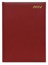 FIS Executive Diary 2024 English/French (1 Week at a glance) Red - Al Masam Stationery LLC