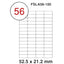 Fis multi purpose white label 52.5x21.2mm - Al Masam Stationery LLC