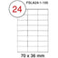 Fis multi purpose white label 70x36mm - Al Masam Stationery LLC