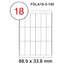 Fis multi purpose white label 88.9x33.8mm - Al Masam Stationery LLC