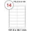 MULTI PURPOSE WHITE LABEL-101.6X38.1mm - Al Masam Stationery LLC