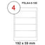 MULTI PURPOSE WHITE LABEL-192X59mm - Al Masam Stationery LLC