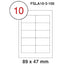 MULTI PURPOSE WHITE LABEL-89X47mm - Al Masam Stationery LLC