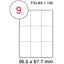 Multi Purpose White Label-96.5X67.7 - Al Masam Stationery LLC