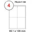 MULTI PURPOSE WHITE LABEL-99.1X139mm - Al Masam Stationery LLC