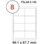 MULTI PURPOSE WHITE LABEL-99.1X67.7mm - Al Masam Stationery LLC