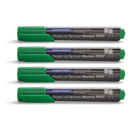 White Board And Flip Chart Marker - Green - Pack Of 4 Pc - COP 1228105 - Al Masam Stationery LLC