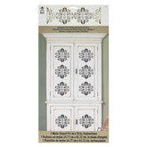 Folkart Home Dcor Stencil Elegant Damask - Al Masam Stationery LLC