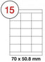 Formtec Label 1500/70x50mm #15 Box of 100 Sheets - Al Masam Stationery LLC