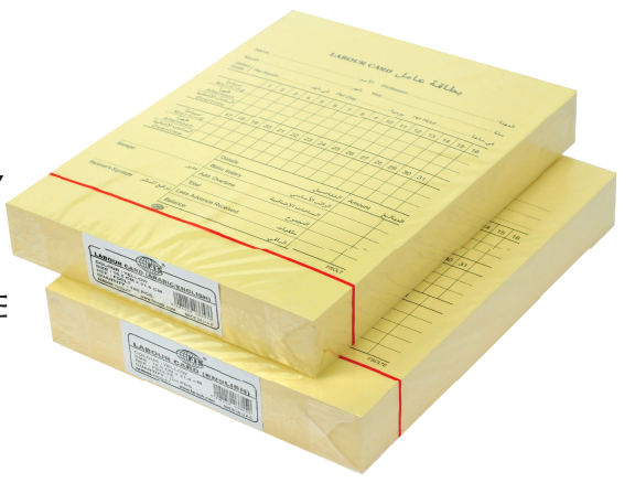 Labour Card - Arabic and English - Al Masam Stationery LLC