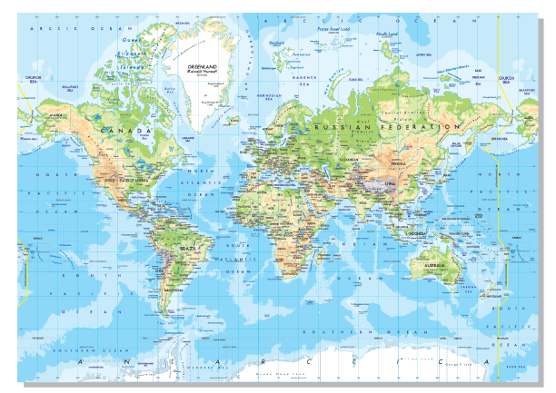 World Map (70*100)cm - Al Masam Stationery LLC