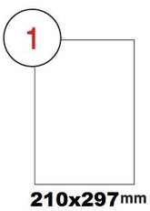 Formtec Label 100/210 x 297mm A4 #1 - Al Masam Stationery LLC