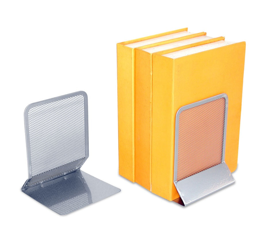 METAL MESH BOOKEND-SILVER - Al Masam Stationery LLC