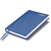 FIS Blue A5 Russian-English Hard Cover Vinyl 2026 Diary-FSDIRU0126BL