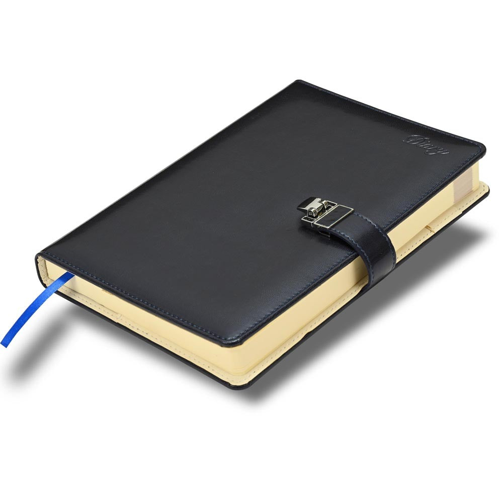 FIS Blue 170x240mm PU Magnetic Lock 2026 Diary-FSDI87E26D17N