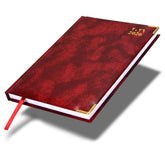 FIS Maroon A5 Vinyl Gold 2026 Sat-Sun AE Diary - FSDI92AE26MR