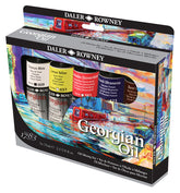 Daler Rowney Georgian Oil Classic Set A Set of 8 x 75ml Tubes - Al Masam Stationery LLC