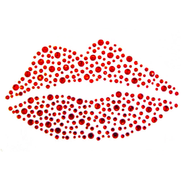 Rhinestone Med Red Crystal Lip - Al Masam Stationery LLC