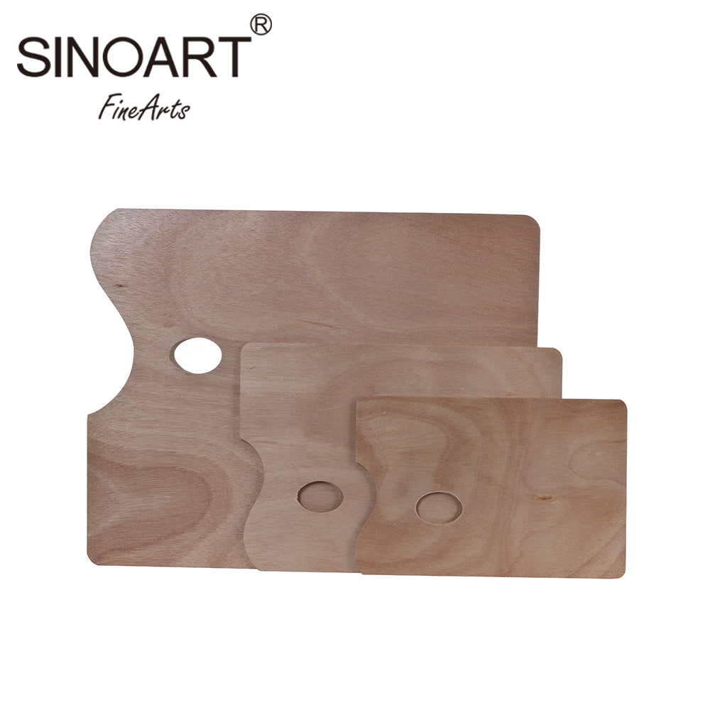 SINOART Wooden Palette SFA033 - Rectangular - Al Masam Stationery LLC