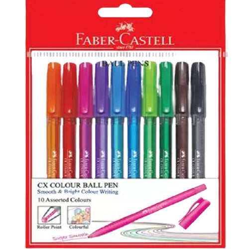 FABER-CASTELL Ball pen CX Colour Asst Set - Al Masam Stationery LLC