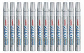 Uni PX20 Paint Marker Bullet Tip Silver (Pack of 12) - Al Masam Stationery LLC