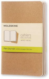 Moleskine Cashier Plain Extra Large Size Set of 3 kraft Brown - Al Masam Stationery LLC