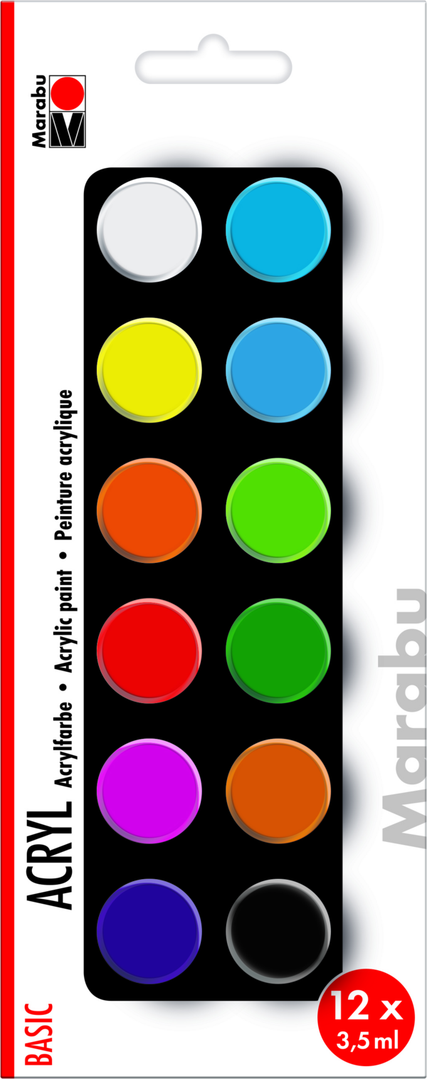 Marabu Acrylic Paints Set - MRU 1210000000206 - Al Masam Stationery LLC