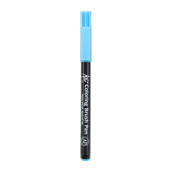 Koi Colouring Brush Pen Sky Blue - Al Masam Stationery LLC
