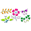 Lefranc & Bourgeois 3D Stencils 30*15cm - Floral Collectioin - Al Masam Stationery LLC
