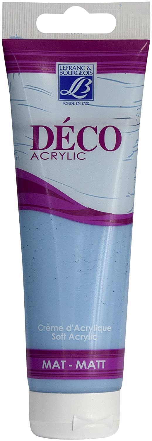 Lefranc & Bourgeois acrylic paint, Pacific Blue, 120ml tube - Al Masam Stationery LLC