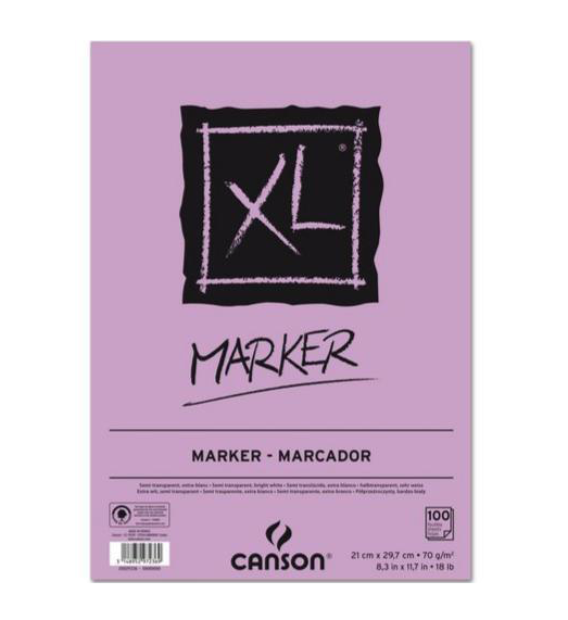 CANSON GRAPHIC ART PADS- MARKER PAD A4 70 GSM 70 SHEETS - Al Masam Stationery LLC
