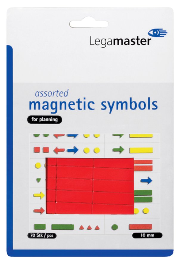 LEGAMASTER MAGNETIC SYMBOLS RED 10 MM - Al Masam Stationery LLC
