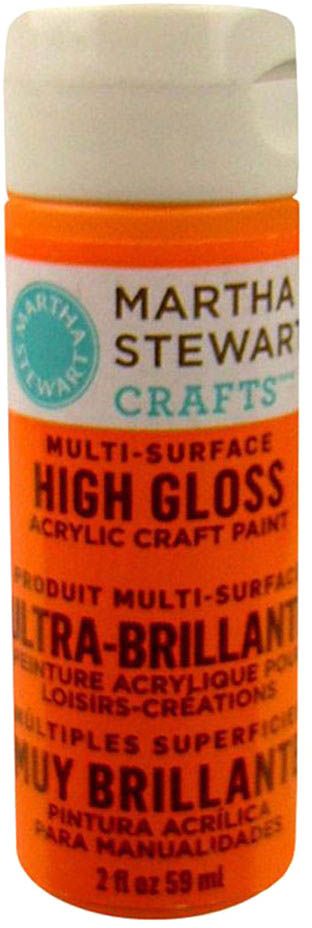 Martha Stewart Multi Surface Paint Gloss 2 Oz. Marmalade - Al Masam Stationery LLC