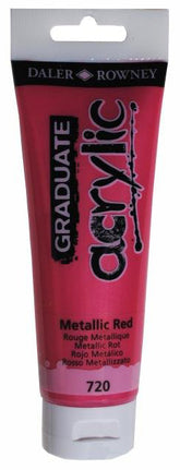 Daler Rowney Graduate Acrylic Color METALLIC RED - Al Masam Stationery LLC