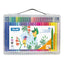 Transparent briefcase 50 conical tip fibrepens (hummingbird design) - Al Masam Stationery LLC