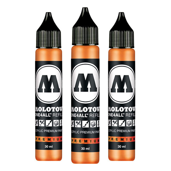 Grafx Aqua Ink Refill 30Ml Neon Orange Fluor - Al Masam Stationery LLC