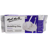 Mont Marte Air Hardening Modelling Clay - White 500gms - Al Masam Stationery LLC
