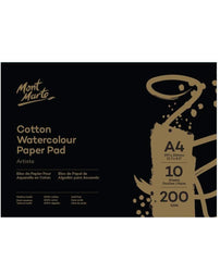 Mont Marte Cotton Watercolour Paper 200gsm A4 10 Sheets