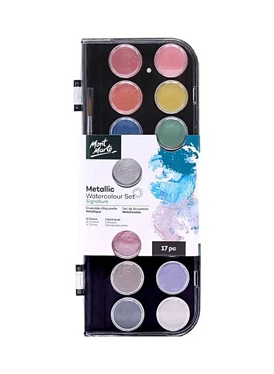 Watercolour Cake Set Discovery 17pc - Al Masam Stationery LLC