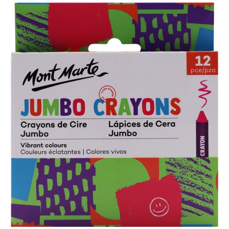 Mont marte Jumbo Crayons 12pce - Al Masam Stationery LLC