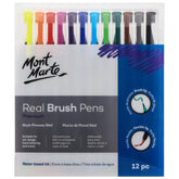 Mont Marte Real Brush Pens 12pc - Al Masam Stationery LLC
